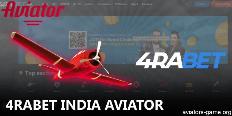 Aviator crash game available in 4rabet online casino in India